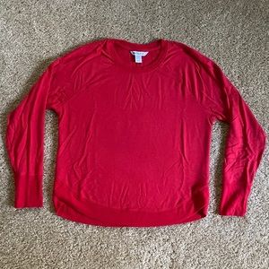 ATHLETA Women’s Mindset Sweatshirt Red Size Medium Petite